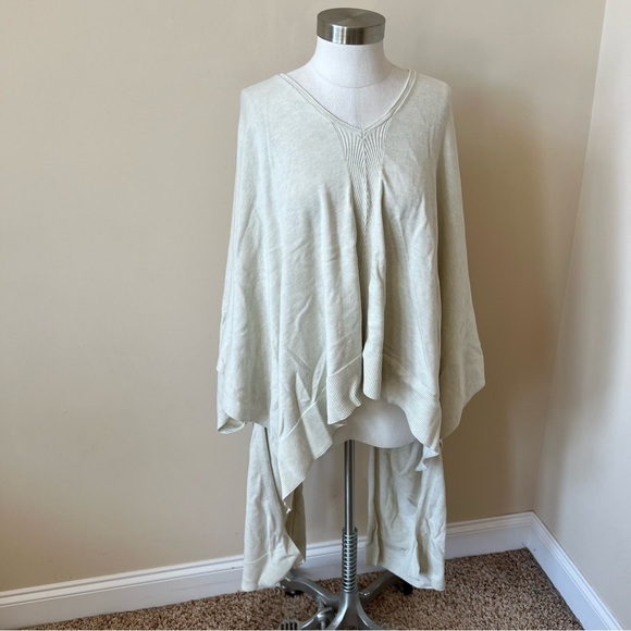 Lululemon free to coast poncho sweater heathered dove gray 13113 - Picture 7 of 13